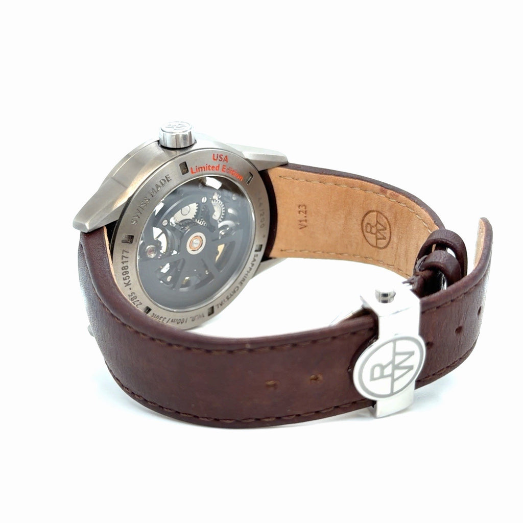 Raymond Weil Freelancer Automatic Blue Dial 2875-TIR-05500 Brown Leather USA LE (view 7)