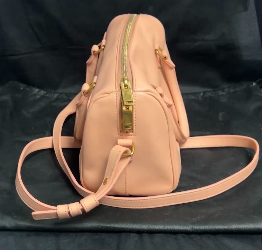 Saint Laurent Classic Baby Duffle Bag Pink Leather W Detachable Crossbody Strap (view 6)