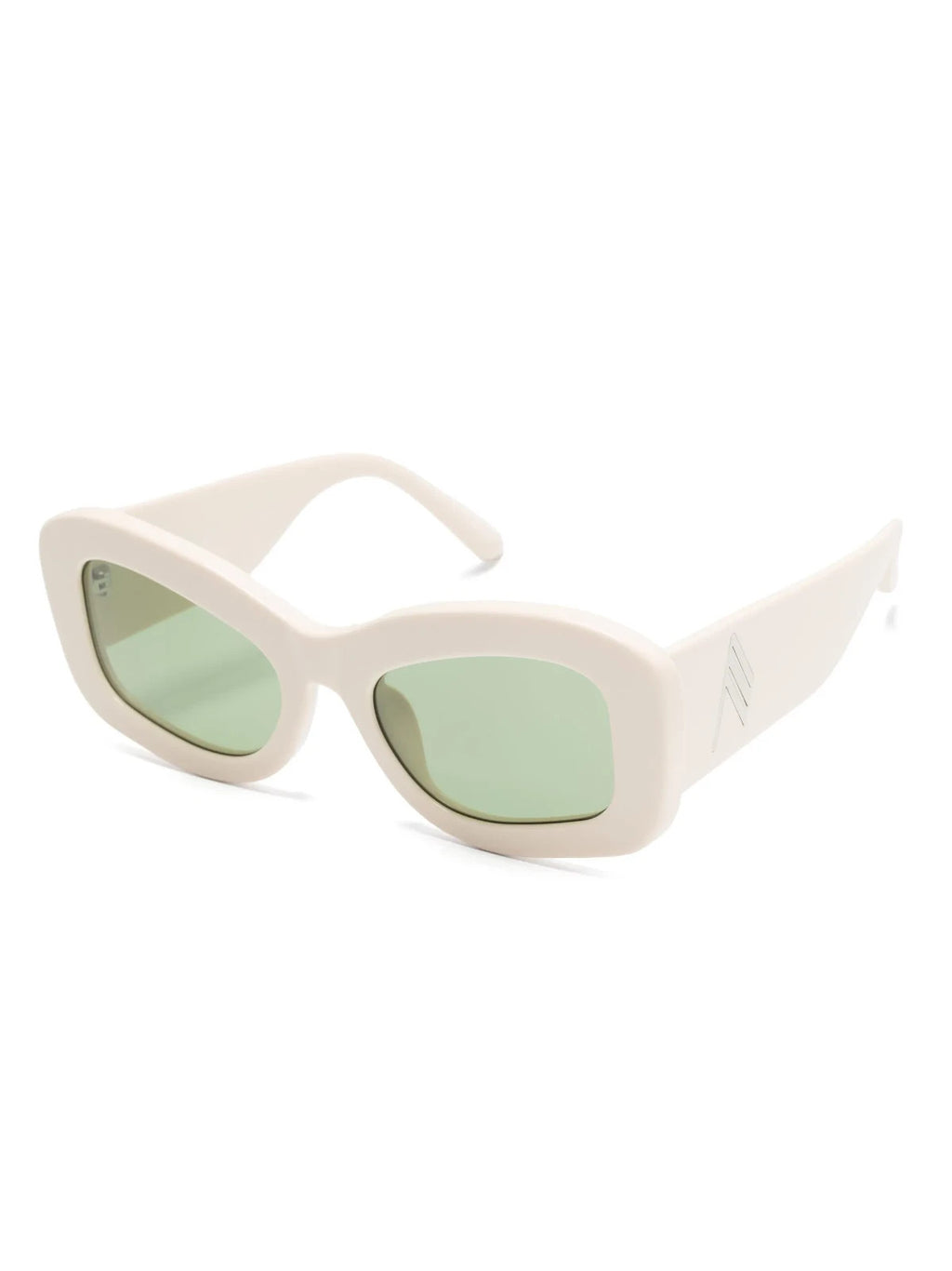 THE ATTICO x LINDA FARROW HARRY SUNGLASSES IVORY/GREEN ATTICO64C4SUN 140mm 54-22 — view 2