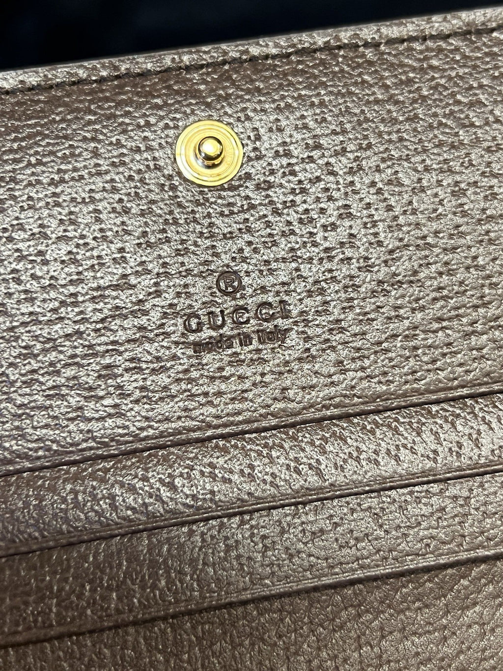 GUCCI OPHIDIA GG SUPREME CANVAS AND LEATHER COMPACT WALLET6