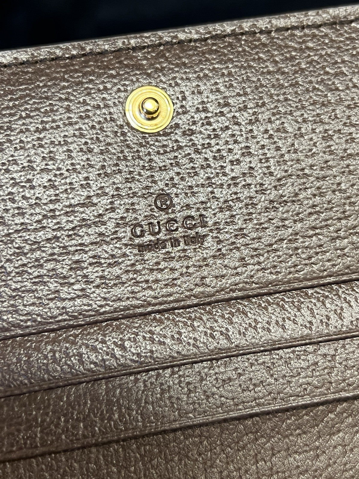 GUCCI OPHIDIA GG SUPREME CANVAS AND LEATHER COMPACT WALLET6