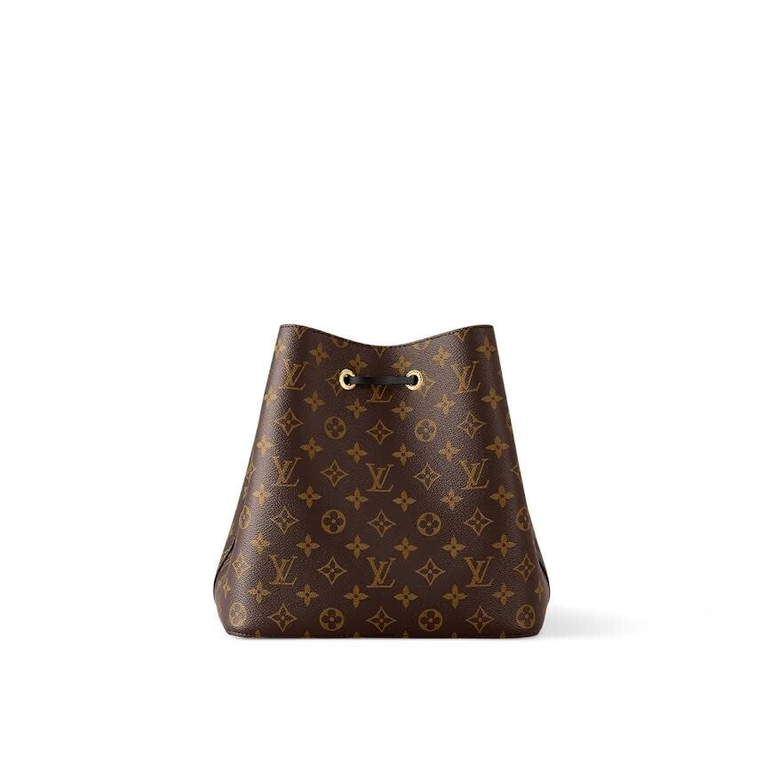 LOUIS VUITTON NEONOE MM BLACK MONOGRAM M44020 DRAWSTRING BUCKET BAG — view 3