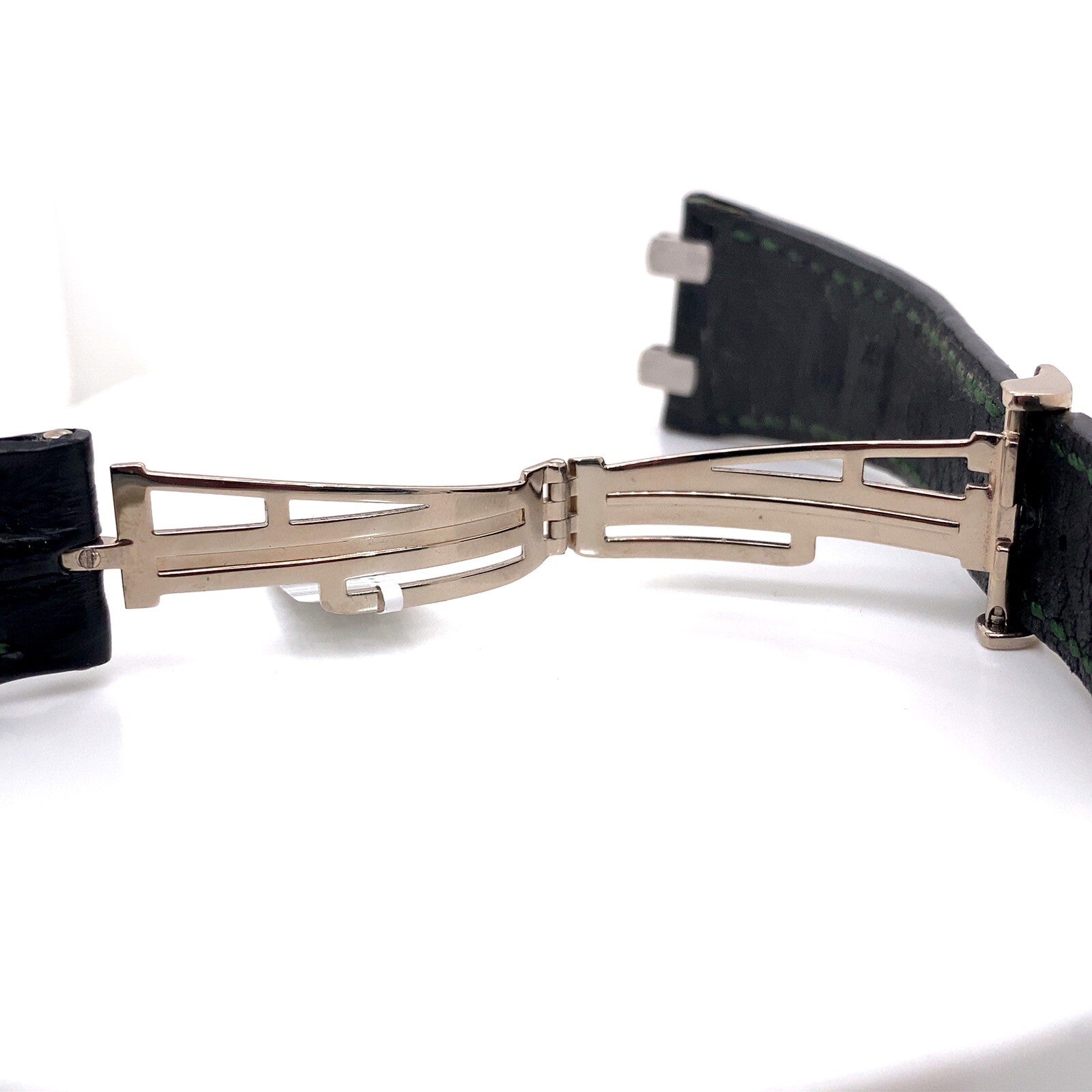Audemars Piguet 18k White Gold and Leather Royal Oak Offshore Bracelet2