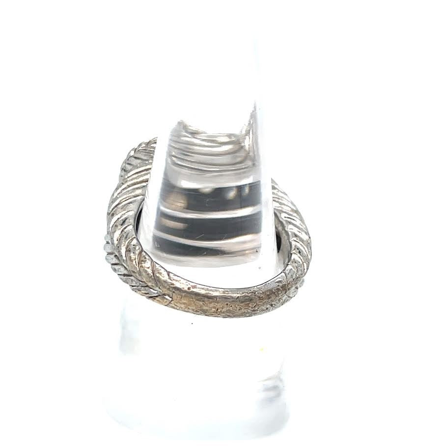 Judith Ripka Sterling Silver 925 Cubic Zirconia Heart Ring Size 6 (view 4)
