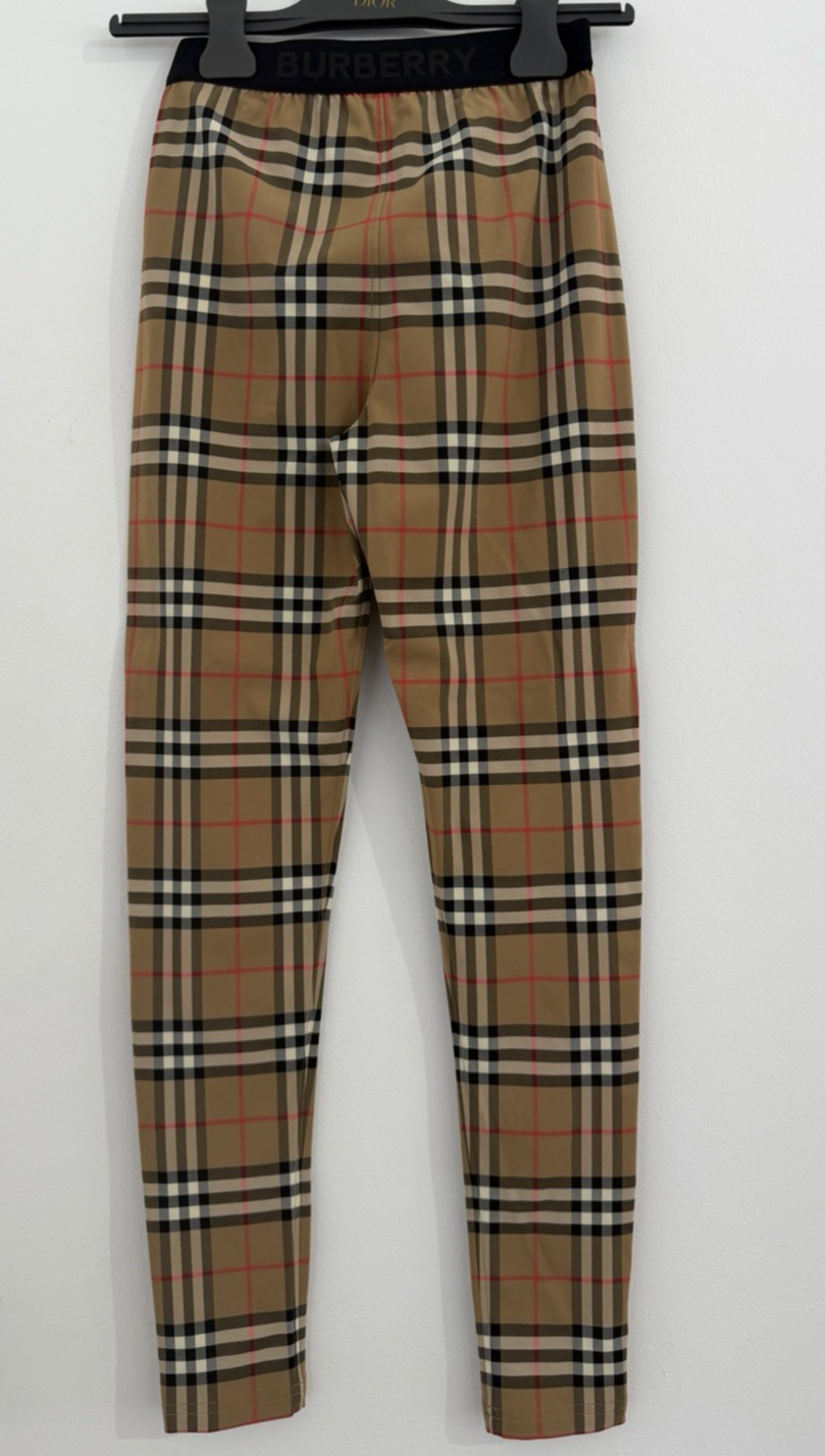 Burberry Belvoir Vintage Check Leggings Size XS (view 2)