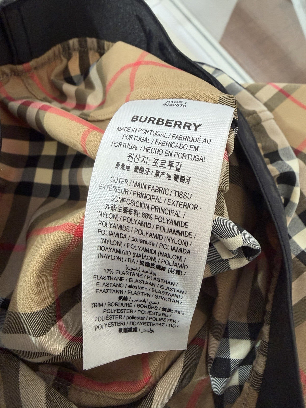 Burberry Belvoir Vintage Check Leggings Size XS (view 8)