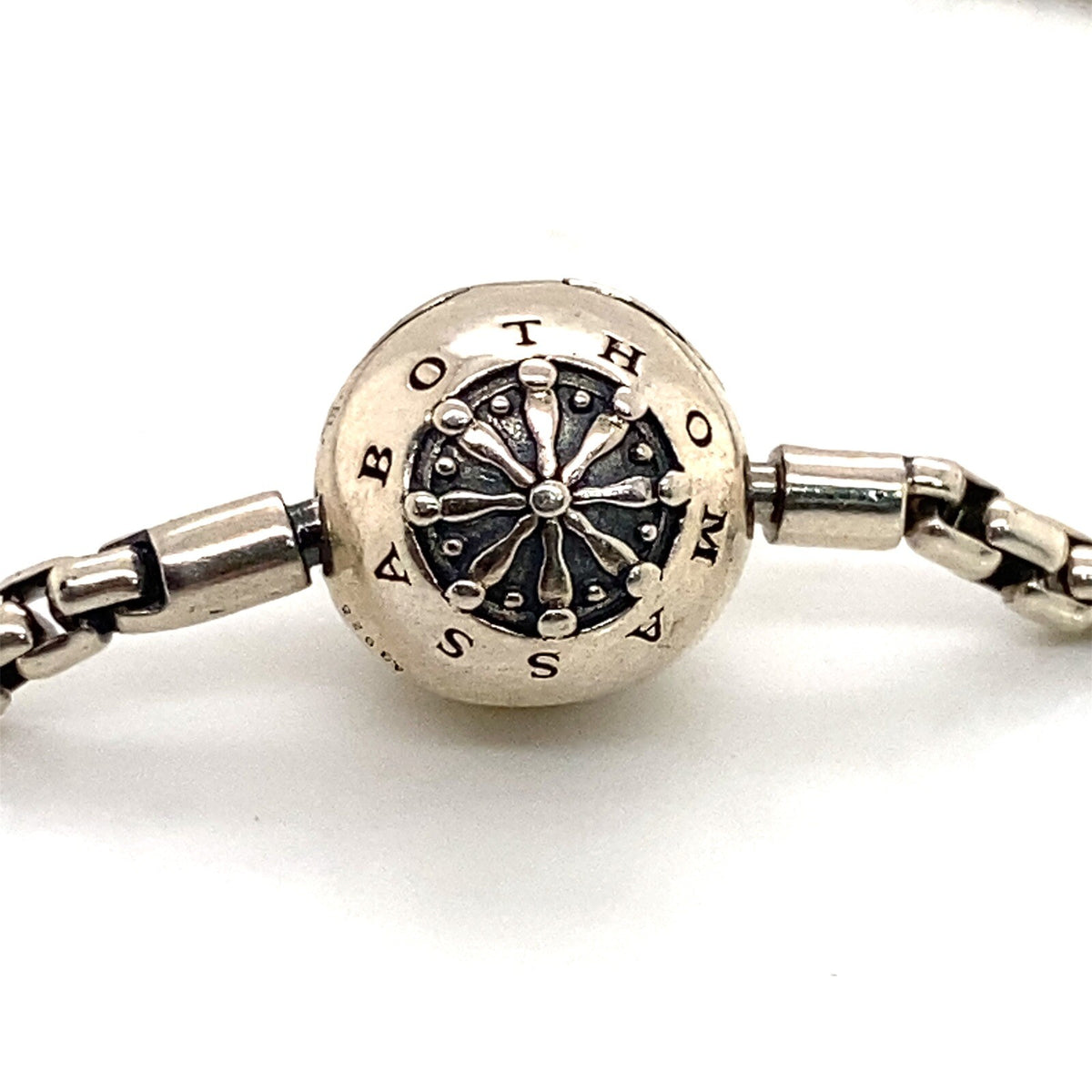 Thoms Sabo Sterling Silver 925 Barrel Link Bracelet 7.75" (view 3)