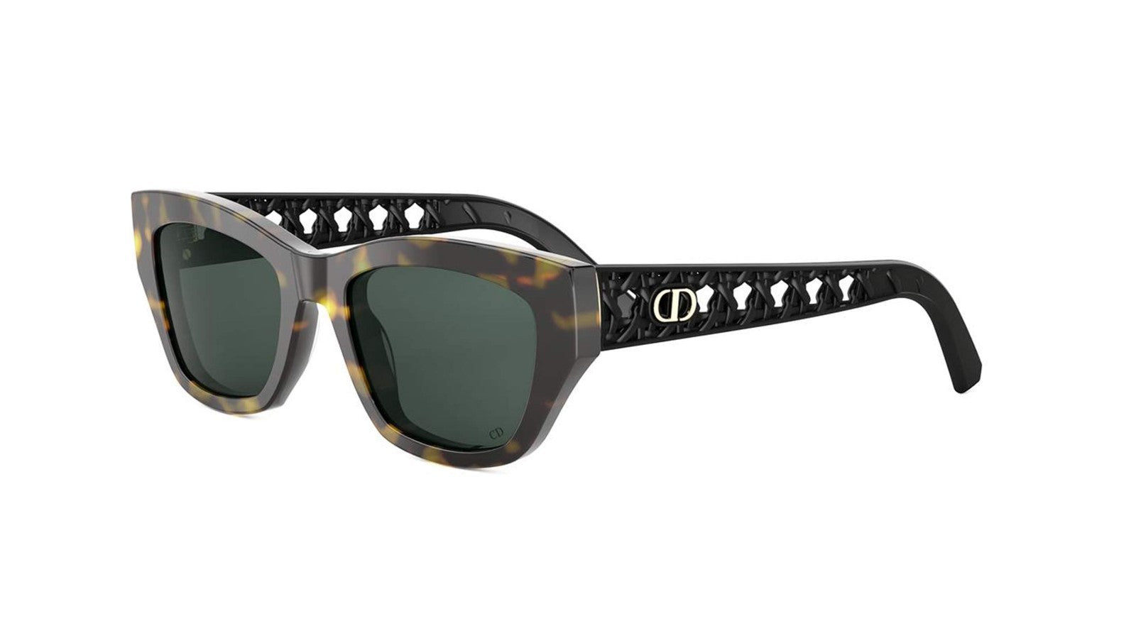 CHRISTIAN DIOR VERYDIOR S2I 20C0 SQUARE SUNGLASSES TORTOISE/GREEN 53-20-140mm — Certified Authentic | San Diego Jewelry Buyer