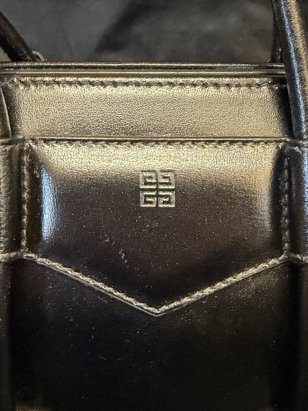 Givenchy Mini Antigona Lock Leather Satchel with Crossbody Strap Black (view 11)