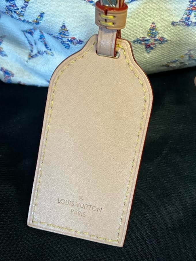 Louis Vuitton Monogram Jaquard Carryall PM Shoulder Bag, Pouch & Mirror Name Tag (view 16)