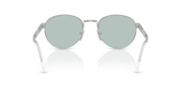 Prada Round Sunglasses PR B51S 1BC40N Acciaio Metal Frame Avio Chiaro Lens 145mm (view 5)
