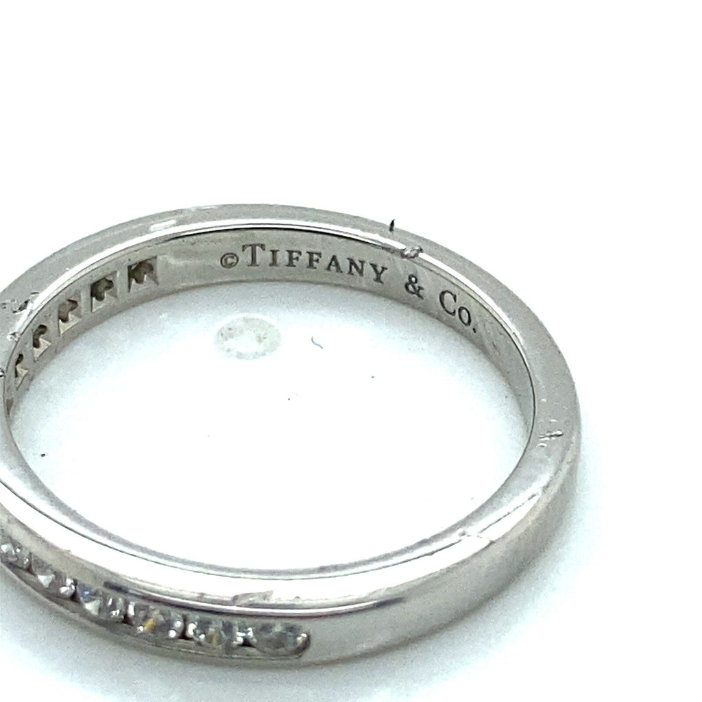 Tiffany & Co. 3mm 0.33tcw Platinum and Diamond Novo Band Ring Size 5 (view 4)