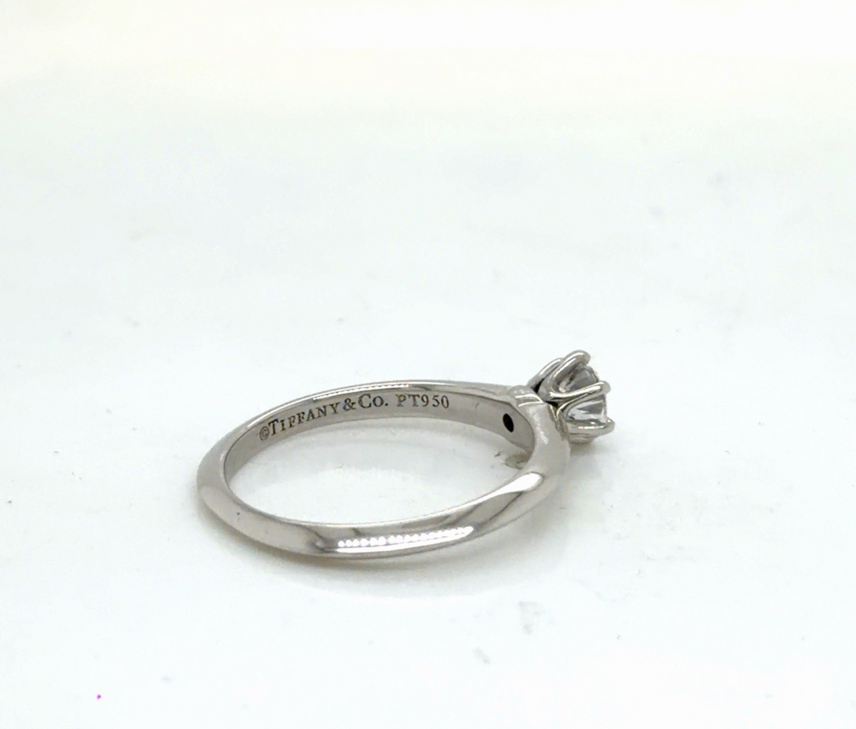 Tiffany & Co. 0.33ct Round Brilliant Diamond Solitaire Engagement Ring Size 4.5 (view 6)
