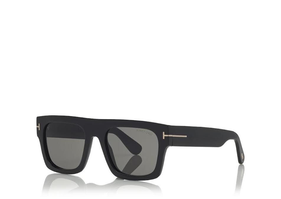 Tom Ford FT071101A FAUSTO Sunglasses - Black/Smoke 100% UV PROTECTION 145mm (view 1)