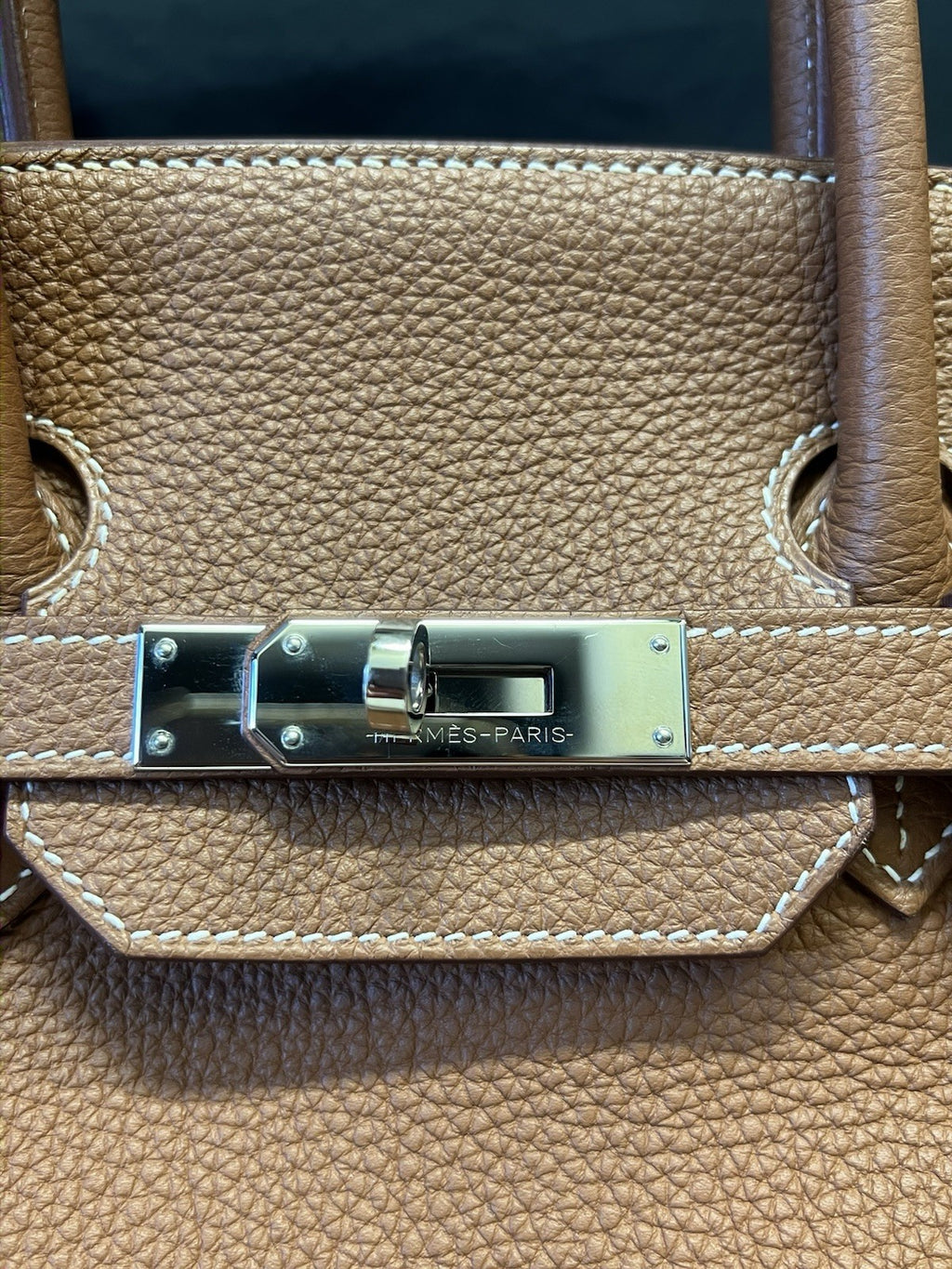 Hermes 2017 Birkin 35 Gold Togo Leather Palladium Hardware Top Handle Bag (view 13)