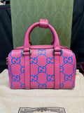 Gucci GG Tennis Bi-color Perforated Mini Duffle Bag Fushia/Blue Leather — Certified Authentic | San Diego Jewelry Buyers
