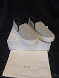 Celine Nappa Black & White Slip-on Sneakers 345131 Size US 8.5 / EU 38.5 (view 1)