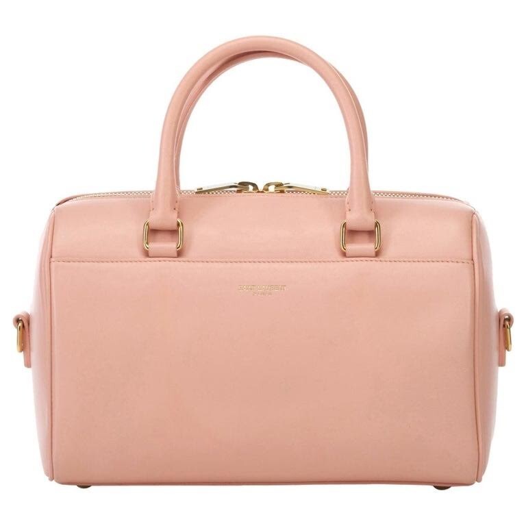 Saint Laurent Classic Baby Duffle Bag Pink Leather W Detachable Crossbody Strap (view 1)