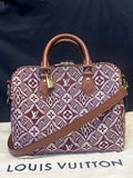 Louis Vuitton Speedy Bandouliere 25 Burgundy Jacquard 1854 Limited Edition (view 1)