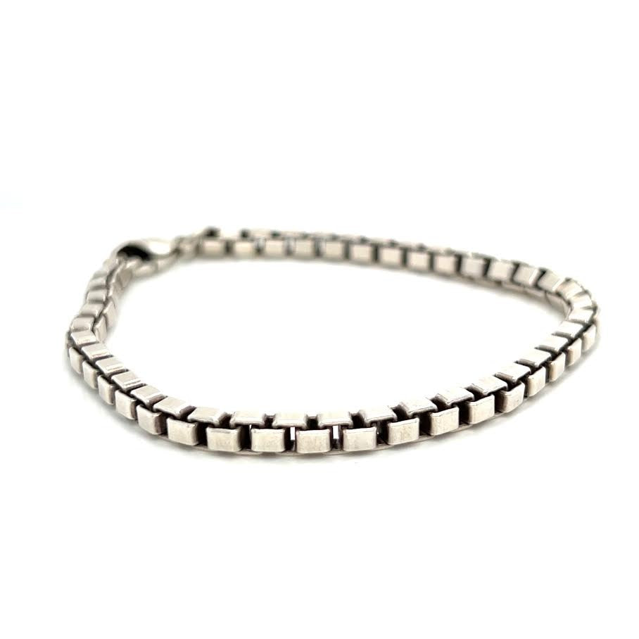 Tiffany & Co. Venetian Link Chain Bracelet Sterling Silver 925 Medium - 7.5 in (view 4)