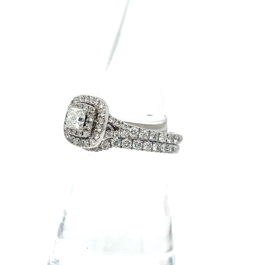 Neil Lane 2 Piece Wedding/engagement Diamond Ring Set 14K White Gold Size 5.75 (view 8)