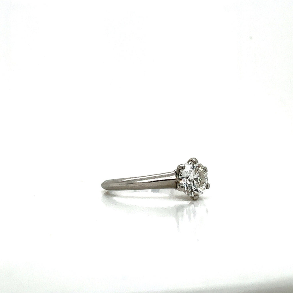 0.77ct Tiffany & Co. Round Brilliant Diamond Solitaire Engagement Ring Platinum (view 2)