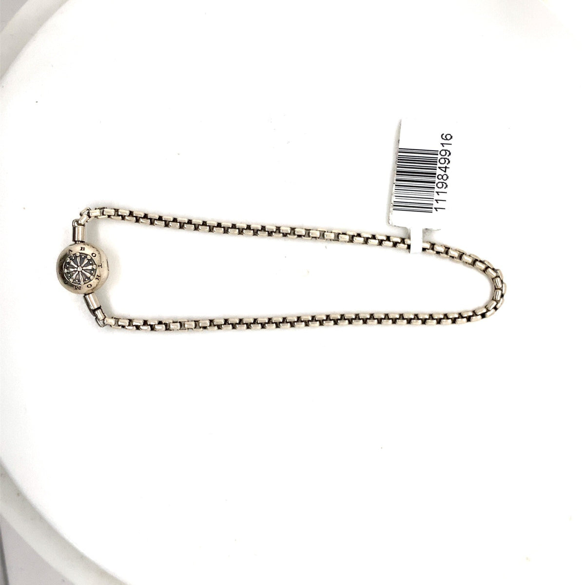 Thoms Sabo Sterling Silver 925 Barrel Link Bracelet 7.75" (view 2)