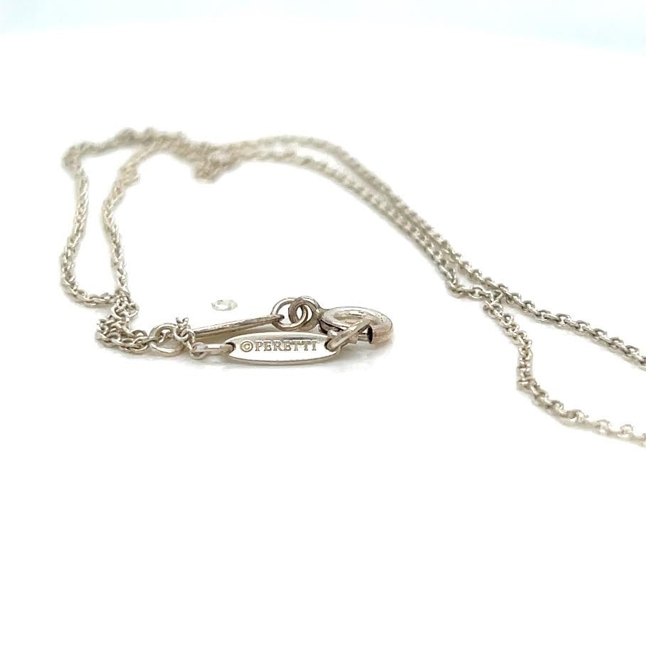 Tiffany & Co. Elsa Peretti Open Heart Pendant 16mm Sterling Silver 925 Necklace (view 4)