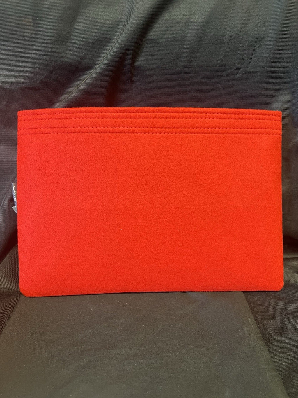 Chanel Large Clutch Pouch Red Leather with Organizer Insert and Dust Bag (view 9)