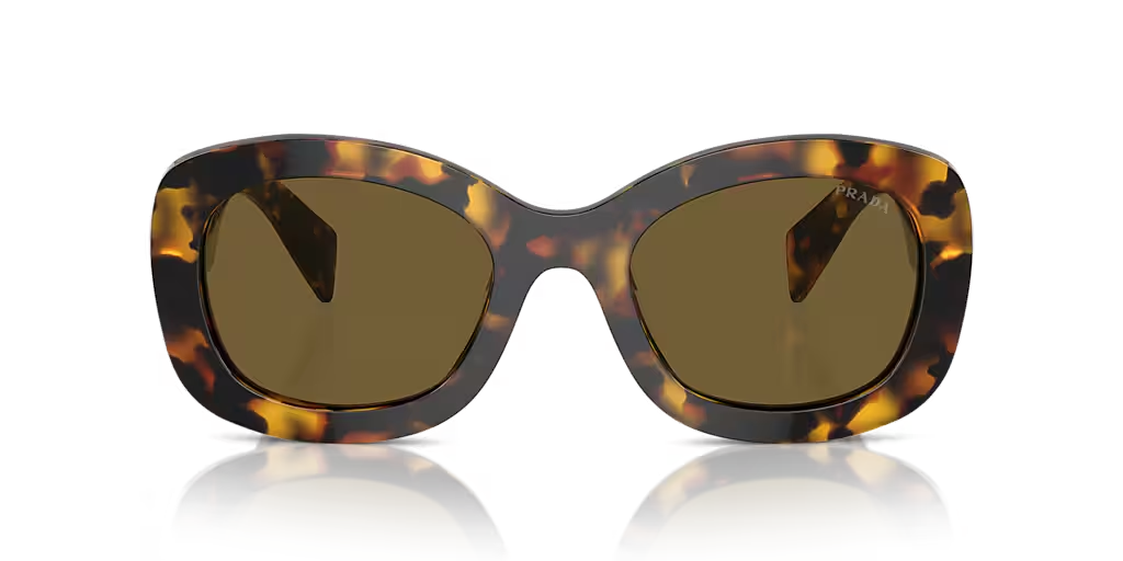 PRADA HONEY TORTOISE FRAME DARK BROWN LENS PR A13S 145MM/ 54-23MM SUNGLASSES — view 2