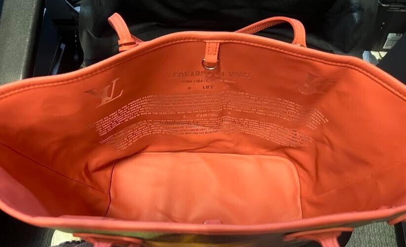 Louis Vuitton Xjeff Koons Masters Collection DA Vinci Neverfull MM Pink Interior (view 10)