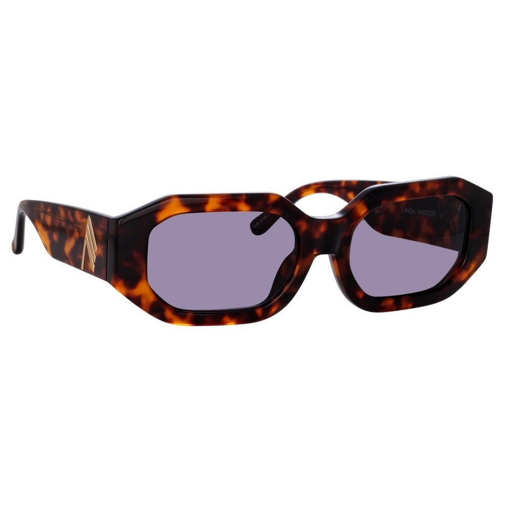 The Attico x Linda Farrow Blake Sunglasses Tortoise ATTICO45C2SUN 140mm 56-19 (view 2)