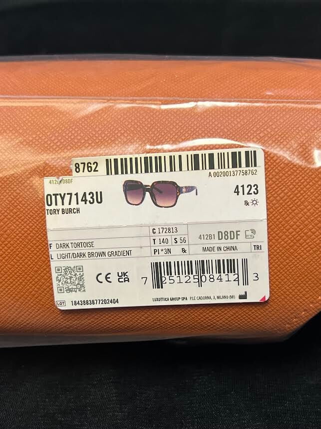 Tory Burch Sunglasses TY 7143U 172813 Dark Tortoise Frame Brown Gradient Lens — view 7