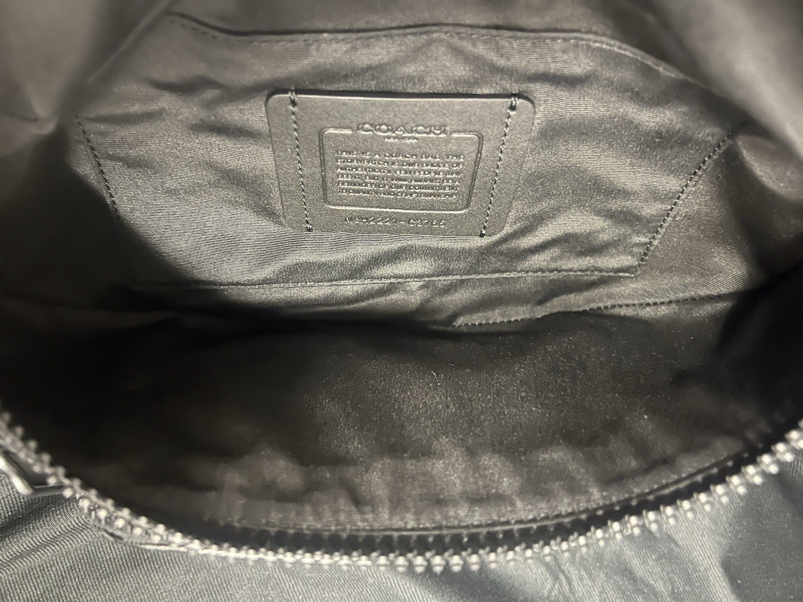 COACH TRACK BELT BAG C3765 CHARCOAL/GREY/BLACK WAIST BAG FANNY PACK — view 5