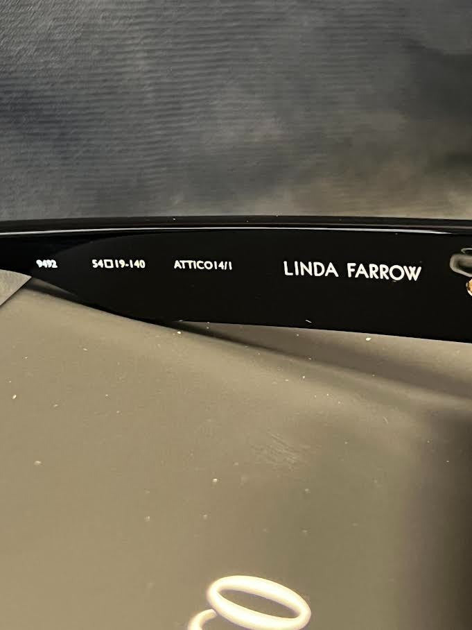 THE ATTICO x LINDA FARROW IRENE SUNGLASSES BLACK ATTICO14C1SUN 140mm 54-19 — view 7