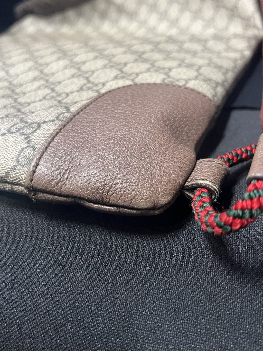 GUCCI SOFT GG SUPREME MONOGRAM DRAWSTRING BACKPACK EMBROIDERED PATCHES — view 7