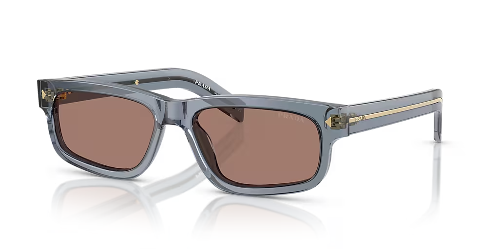 Prada sunglasses PR B11S Transparent ocean Brown Mirror Internal Grey (view 1)