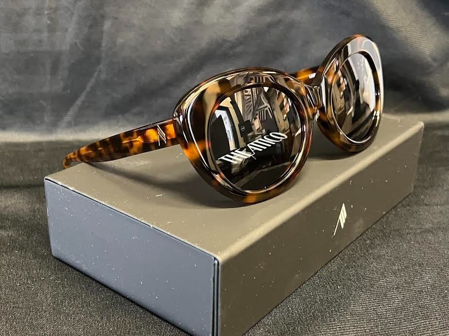 The Attico x Linda Farrow Agnes Sunglasses Tortoise ATTICO44C2SUN 53-21-140mm (view 5)