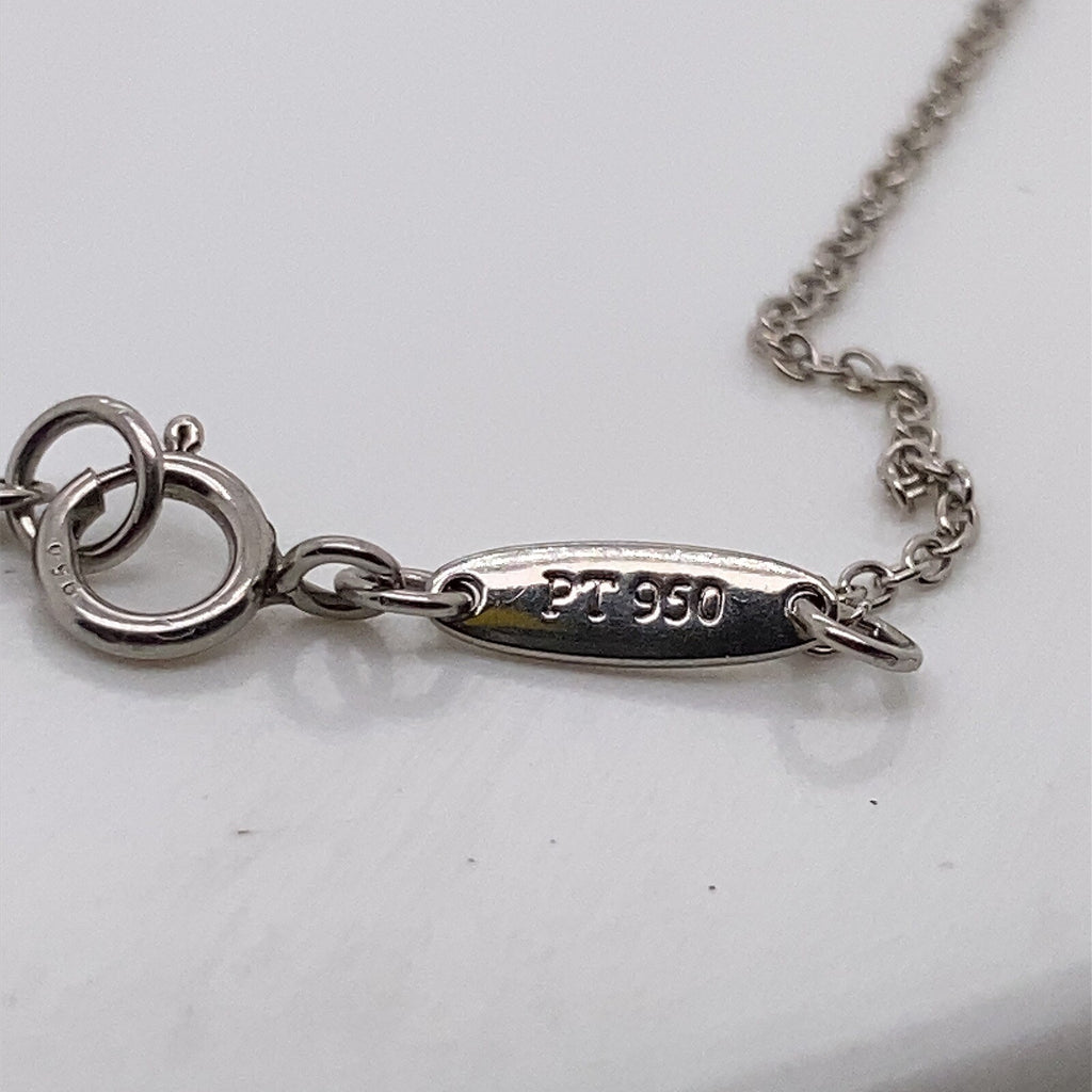 Tiffany & Co. Elsa Peretti Platinum Crystal Quartz Tear Drop Pendant Necklace (view 6)