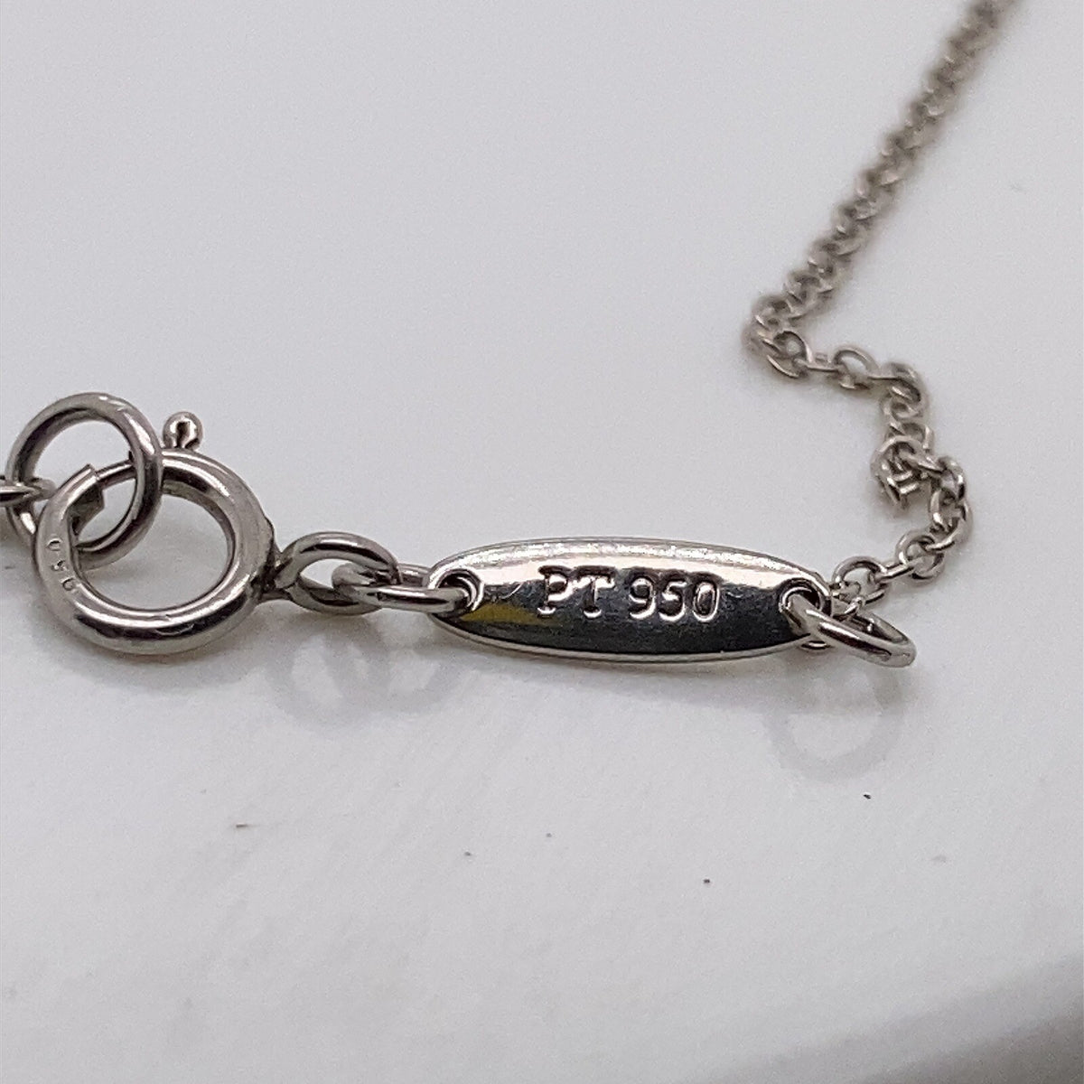 Tiffany & Co. Elsa Peretti Platinum Crystal Quartz Tear Drop Pendant Necklace (view 6)