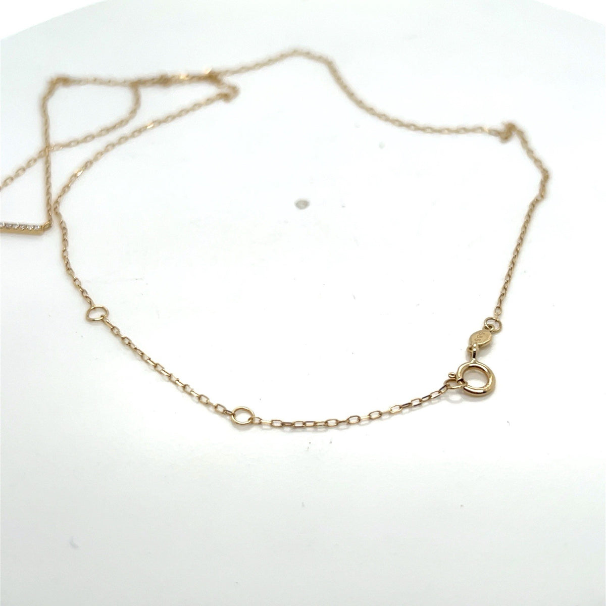 Gorjana Diamond Bar 14K Solid Gold Chain Necklace Adjustable 15-17 Inch (view 5)