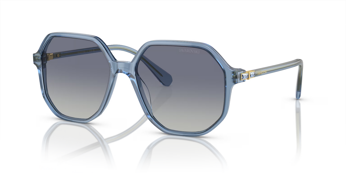 Swarovski Sunglasses SK6003 10354L Opaline Blue Frame Blue Gradient Lens 140mm (view 1)