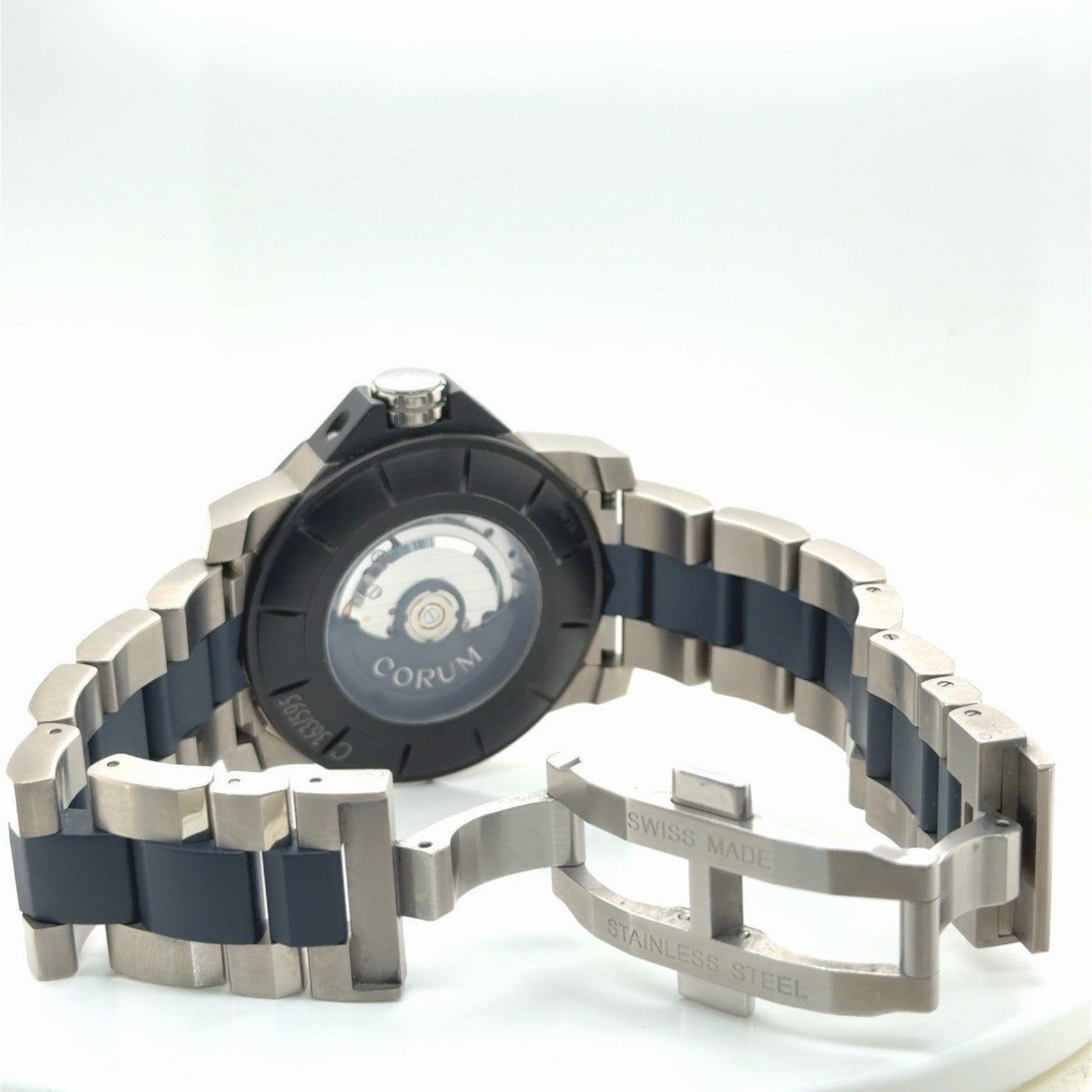 Corum Admiral's Cup Chronograph Challenger 48mm Stainless Steel Black, Blue (view 4)
