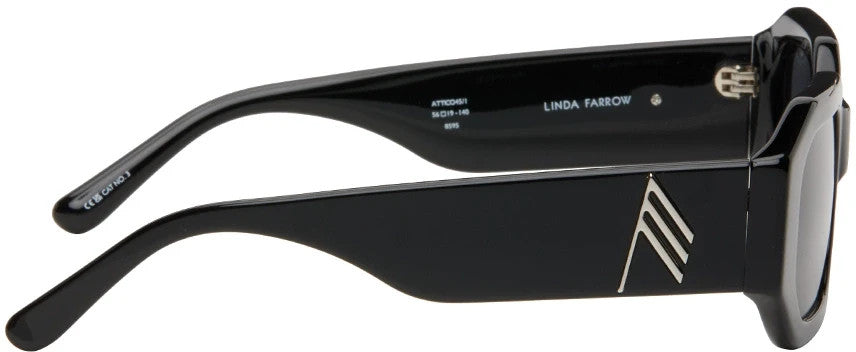 The Attico x Linda Farrow Blake Sunglasses Black ATTICO45C1SUN 140mm 56-19 (view 3)