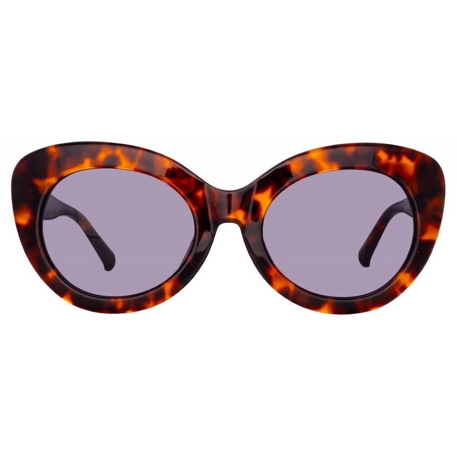 The Attico x Linda Farrow Agnes Sunglasses Tortoise ATTICO44C2SUN 53-21-140mm (view 2)