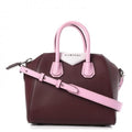 Givenchy Goatskin Mini Tri-color Antigona Burgundy Pink White Top Handle Bag (view 1)