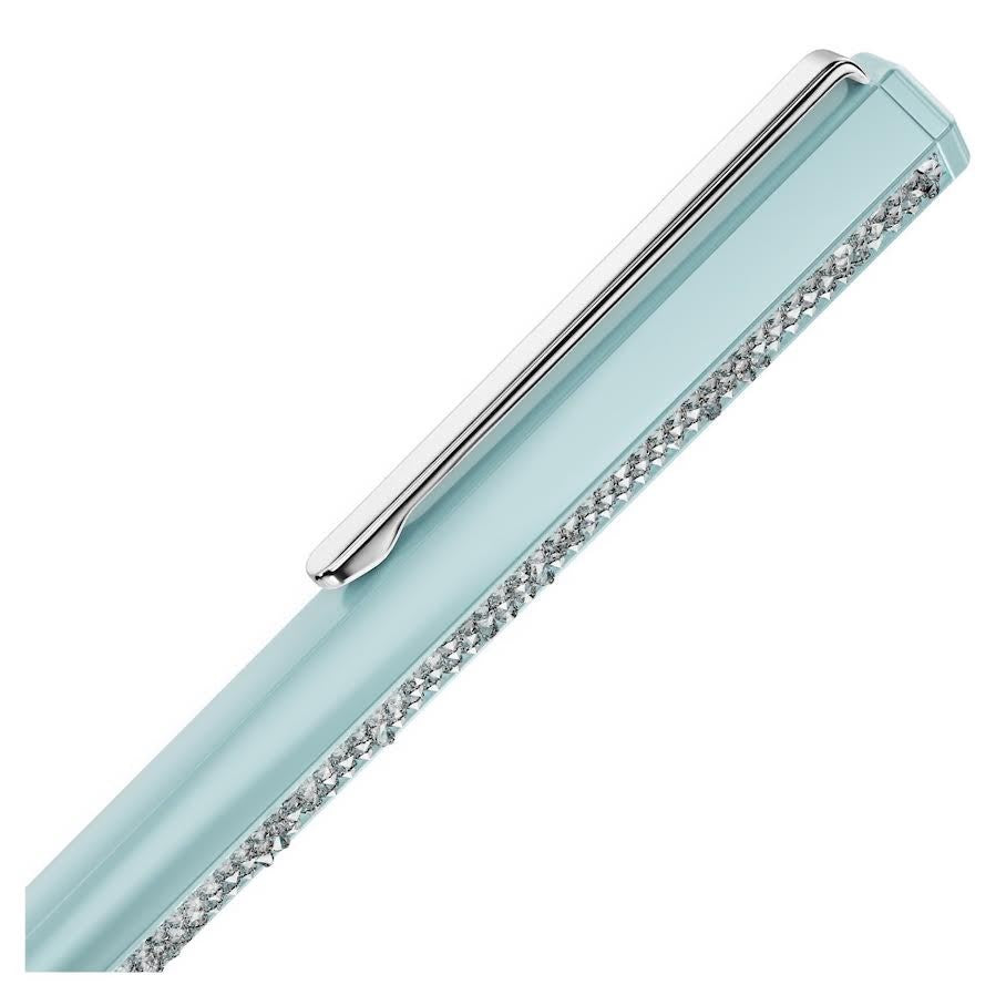 Swarovski Crystal Shimmer Ballpoint Pen, Blue Lacquered, Chrome Plated 5678190 (view 4)