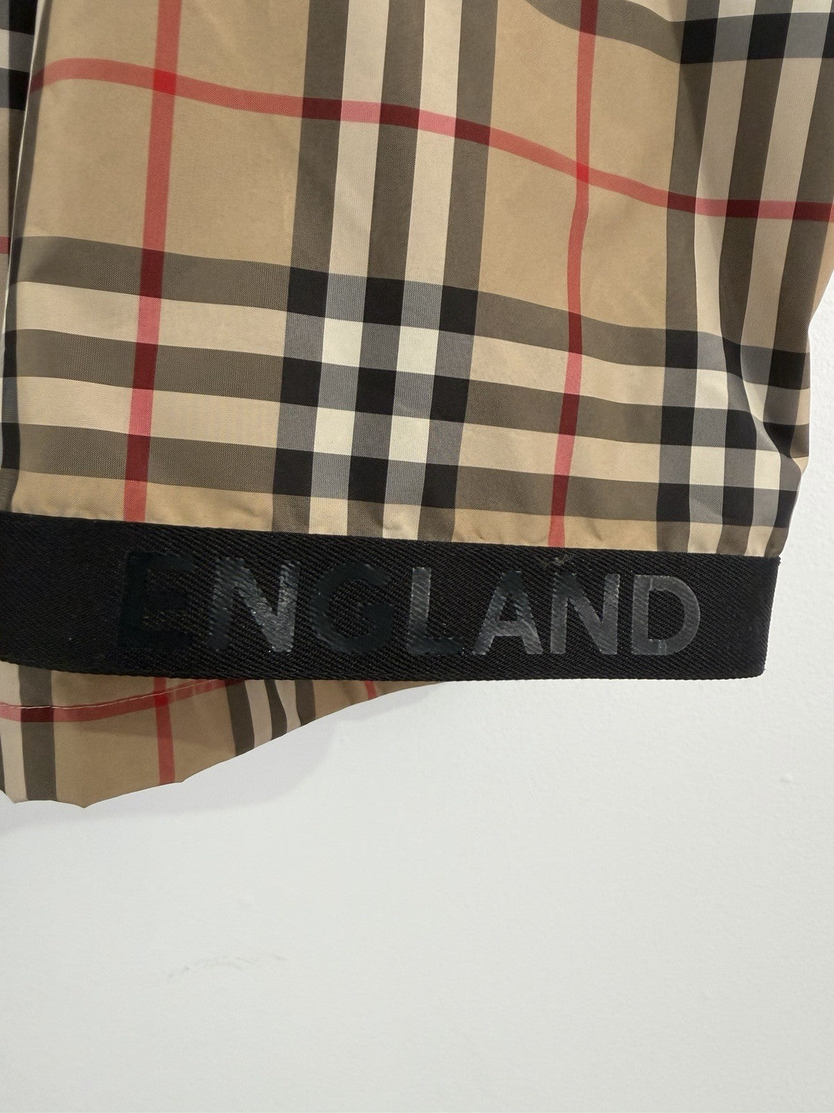Burberry Check Hooded Jacket Drawstring Long Sleeve US Size 2 (view 9)