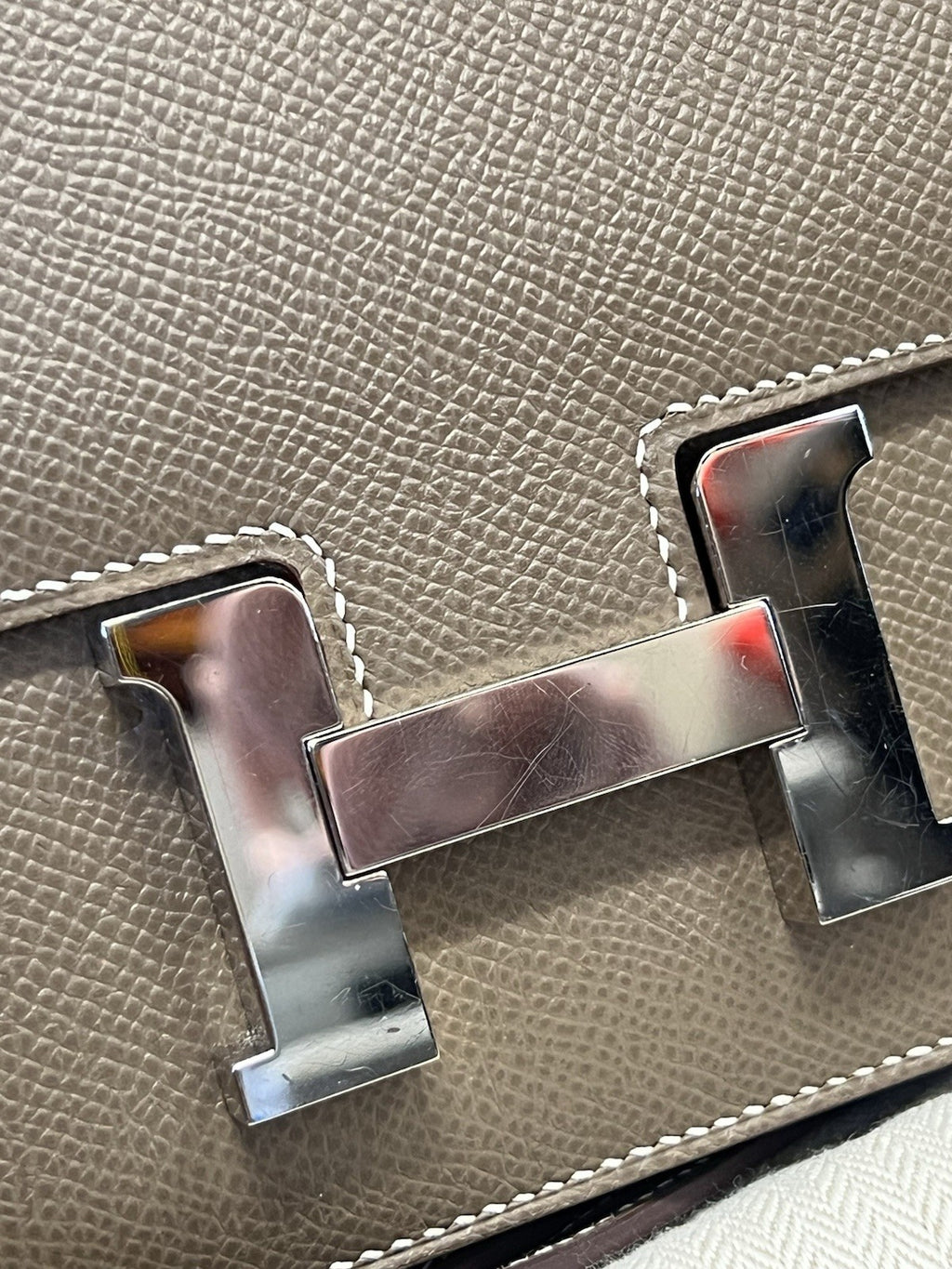 Hermes Constance 18 Shoulder Bag Etoupe Palladium Hardware Epsom Leather 2020 (view 12)