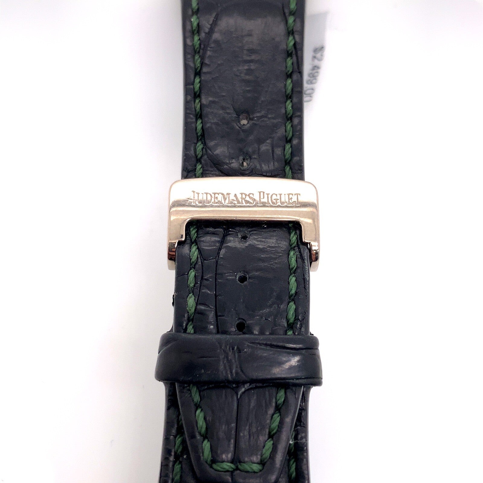 Audemars Piguet 18k White Gold and Leather Royal Oak Offshore Bracelet1